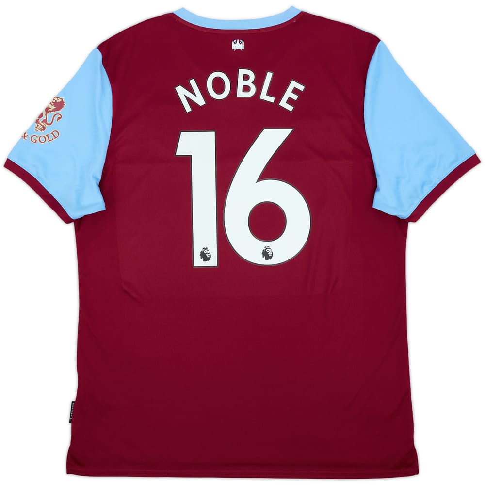 2017-18 West Ham Home Shirt Noble #16 - 8/10 - (XL)