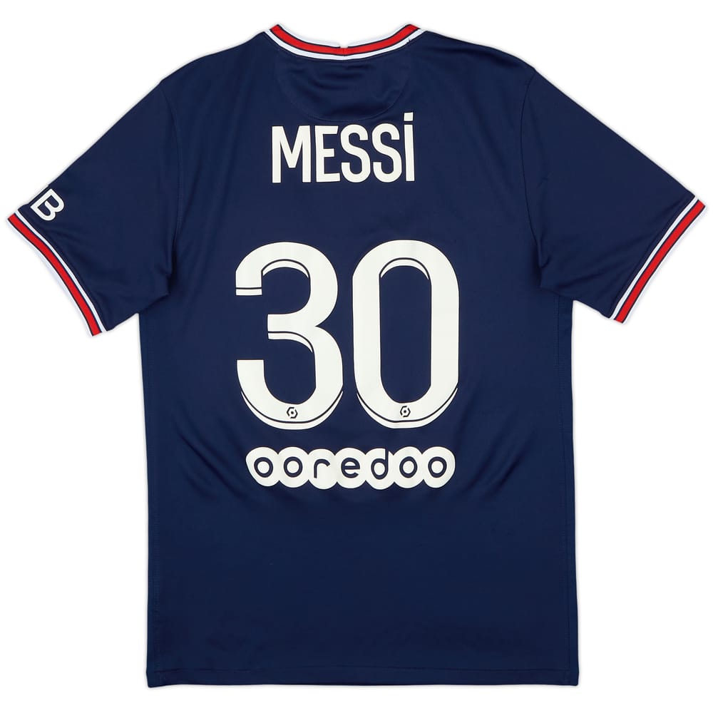 2021-22 Paris Saint-Germain Home Shirt Messi #30 - 8/10 - (S)