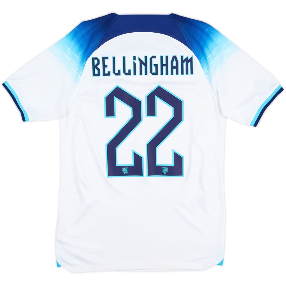 2022-23 England Home Shirt Bellingham #22 - 7/10 - (S)