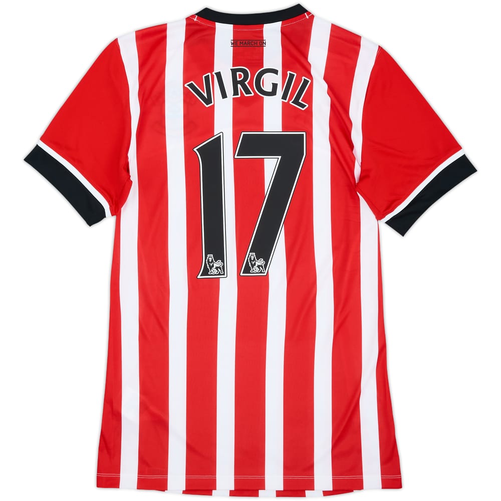 2016-17 Southampton Home Shirt Virgil #17 - 9/10 - (S)
