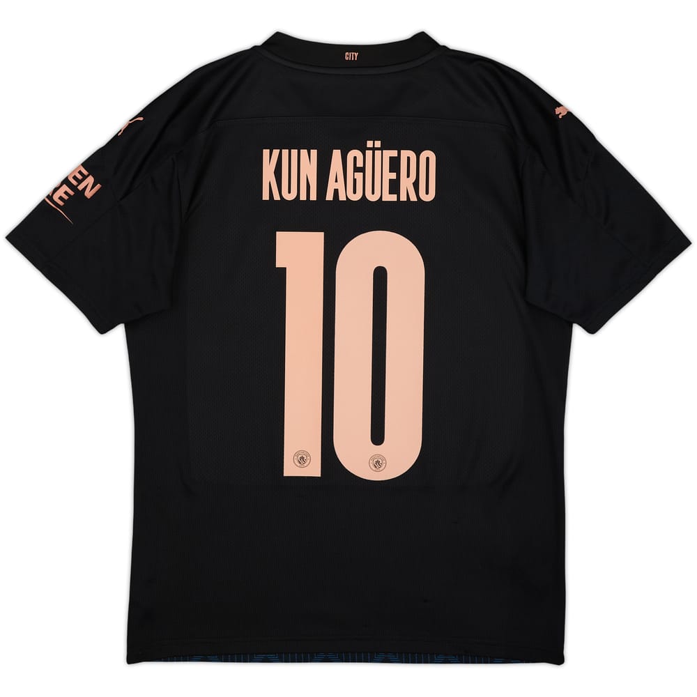 2020-21 Manchester City Away Shirt Kun Aguero #10 - 10/10 - (M)