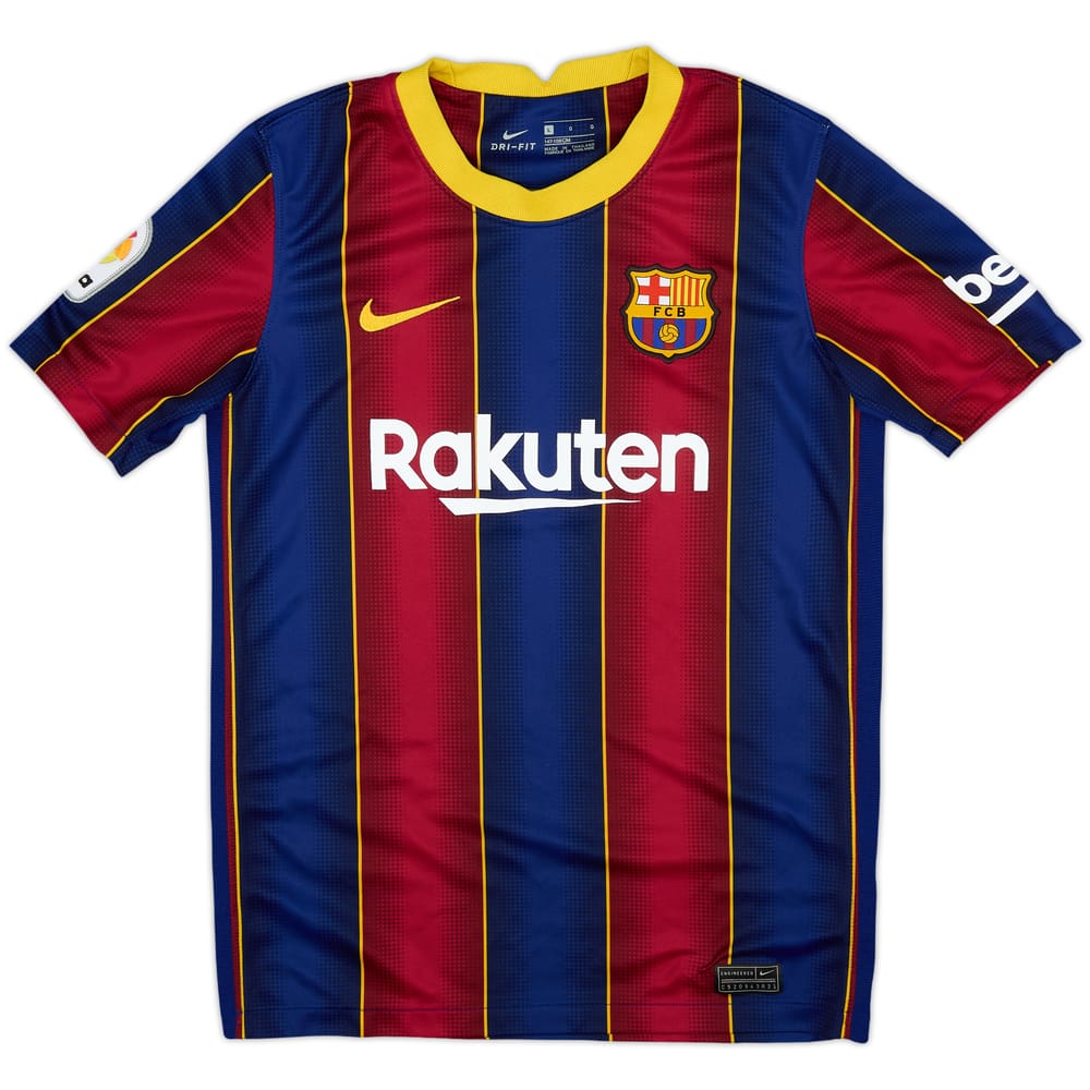 2020-21 Barcelona Home Shirt - 10/10 - (L.Boys)