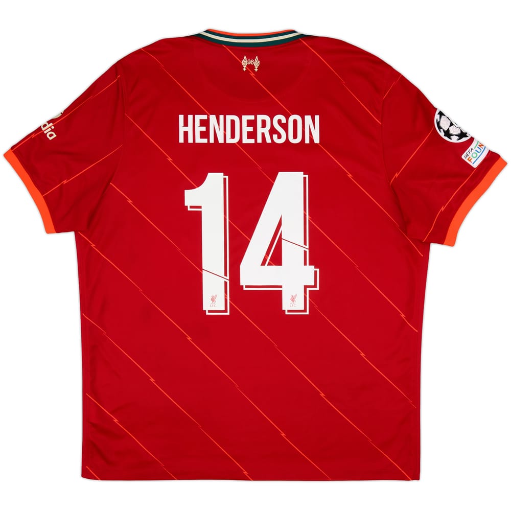 2021-22 Liverpool Home Shirt Henderson #14 - 8/10 - (XXL)
