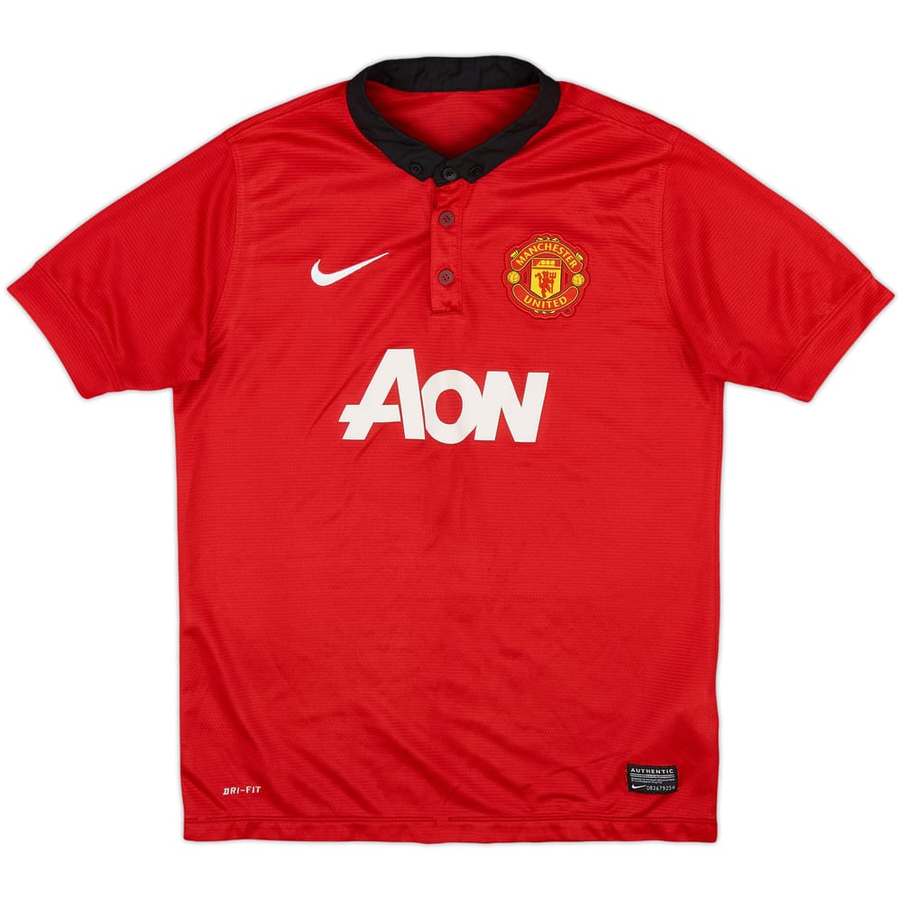 2013-14 Manchester United Home Shirt - 9/10 - (L.Boys)