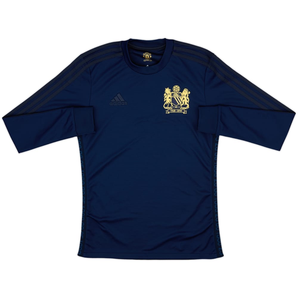 2018-19 Manchester United adidas Retro '1968' L/S Shirt - 9/10 - (XS)