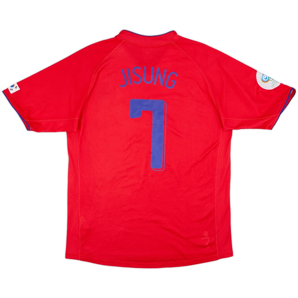2006-08 South Korea Home Shirt Ji Sung #7 - 7/10 - (M)