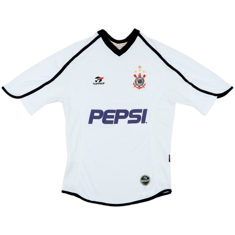 2001 Corinthians Home Shirt #7 - 6/10 - (S)