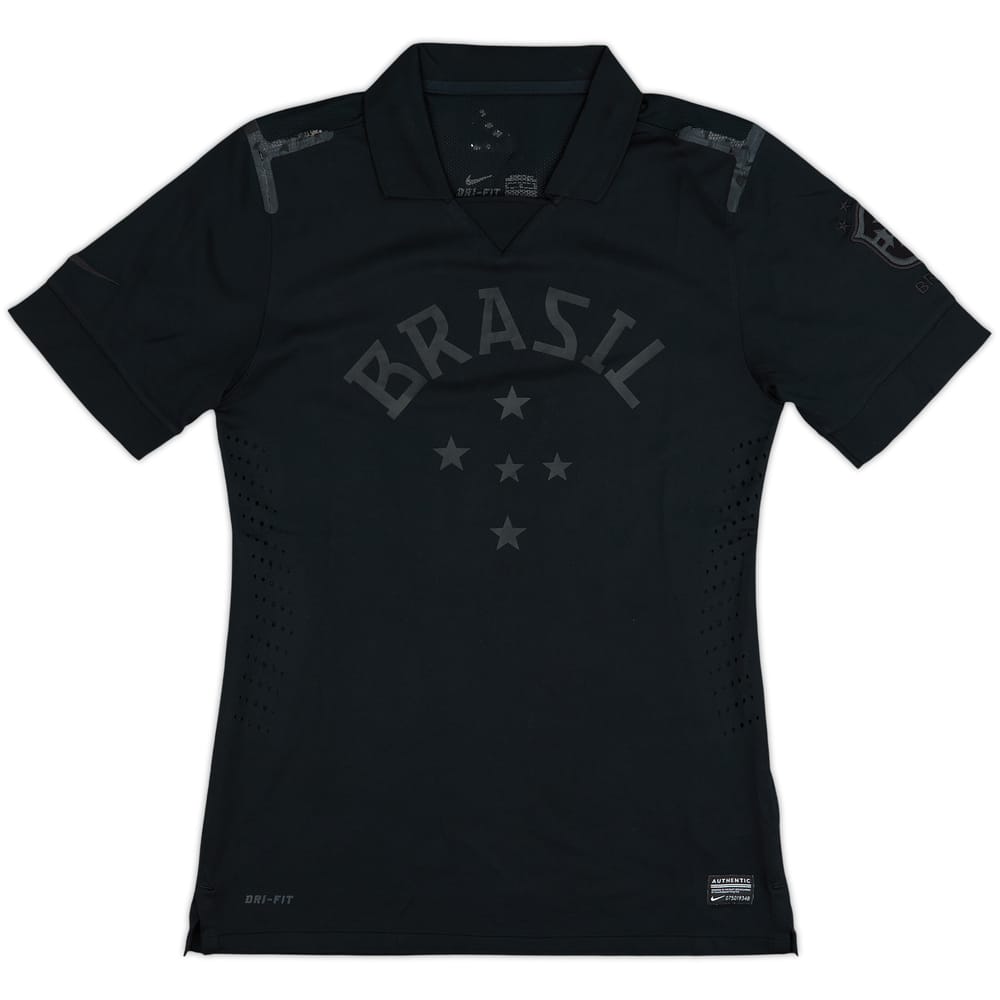 2013 Brazil 'Blackout' Player Issue Third Shirt - 5/10 - (M)