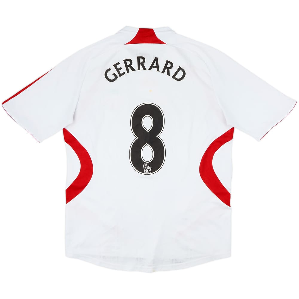 2007-08 Liverpool Away Shirt Gerrard #8 - 6/10 - (M)