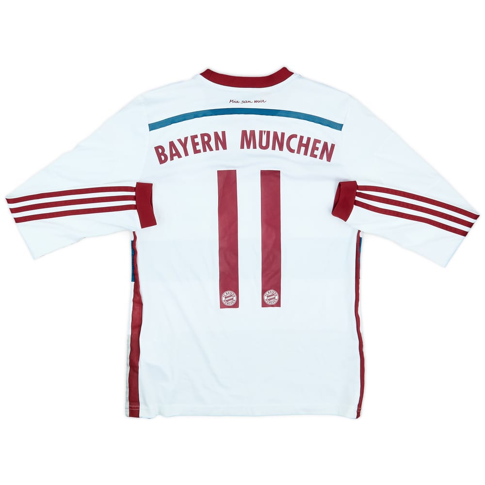 2014-15 Bayern Munich Away L/S Shirt #11 - 8/10 - (L.Boys)