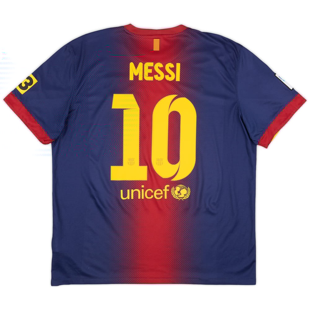 2012-13 Barcelona Home Shirt Messi #10 - 8/10 - (XL)