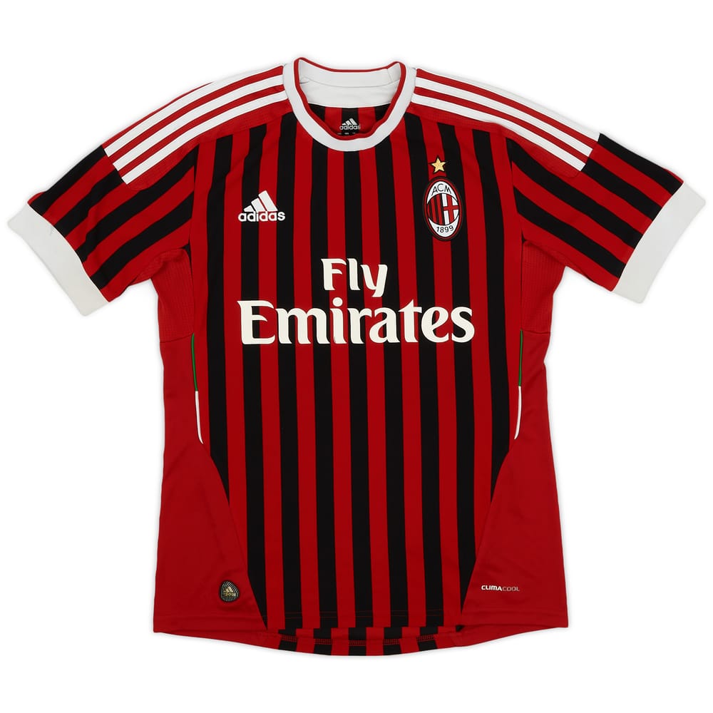2011-12 AC Milan Home Shirt - 7/10 - (S)