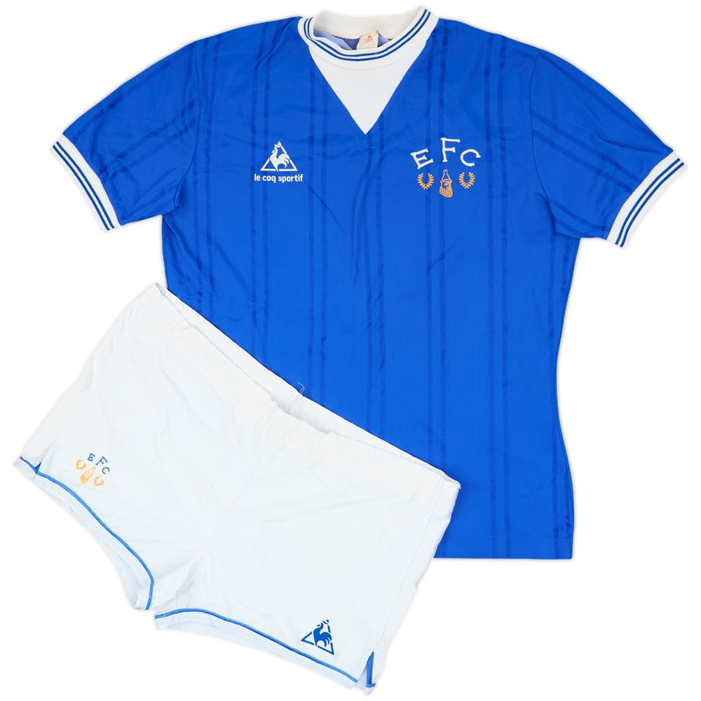 1983-85 Everton Home Shirt & Shorts - 6/10 - (M)