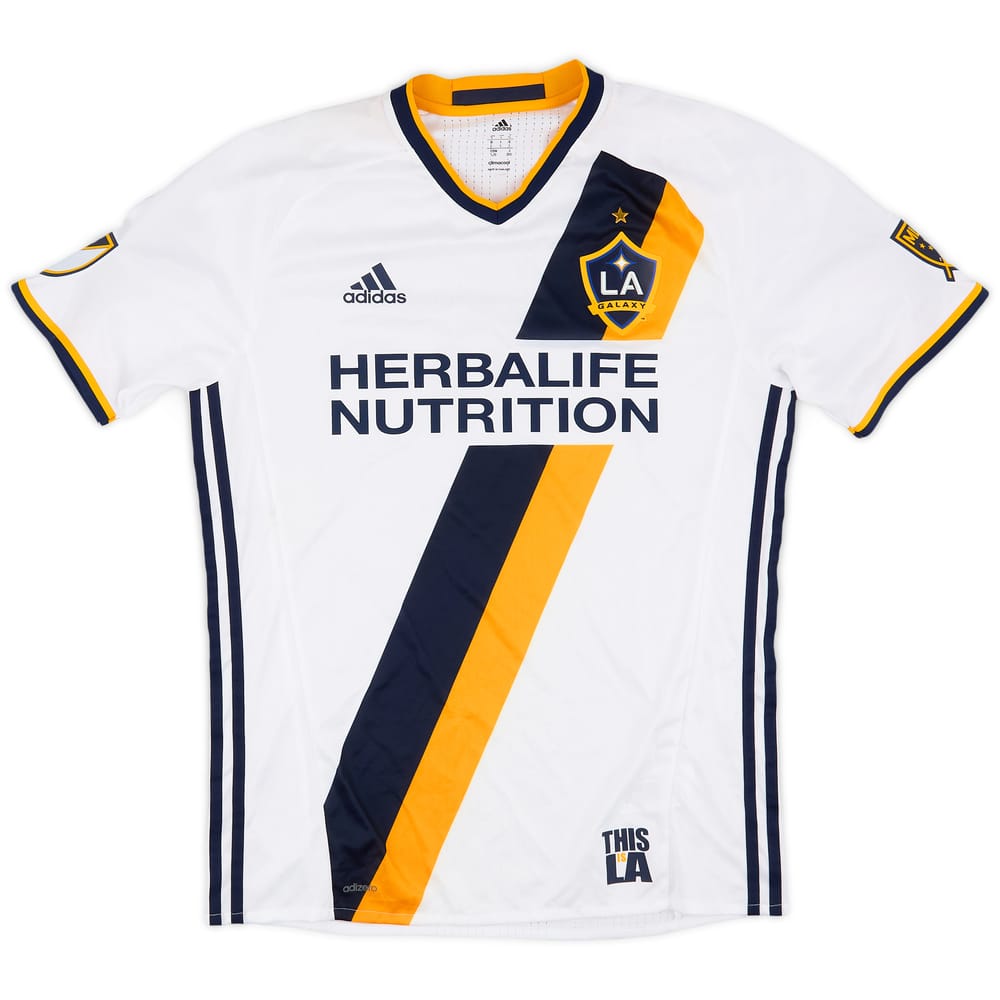 2016-17 LA Galaxy Authentic Home Shirt - 7/10 - (L)
