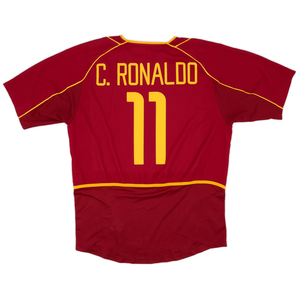 2002-04 Portugal Home Shirt C.Ronaldo #11 - 9/10 - (L)