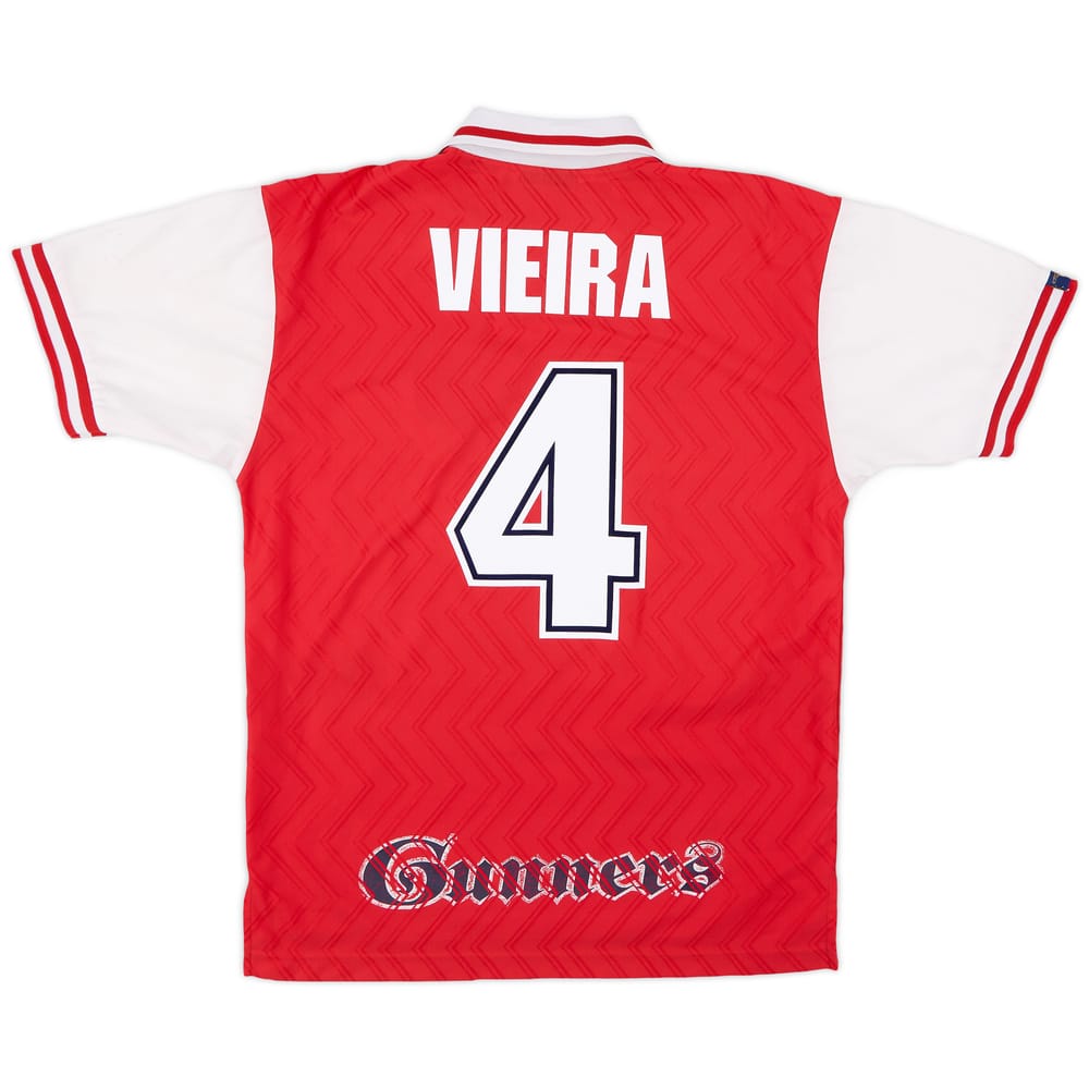 1996-98 Arsenal Home Shirt Vieira #4 - 7/10 - (L)