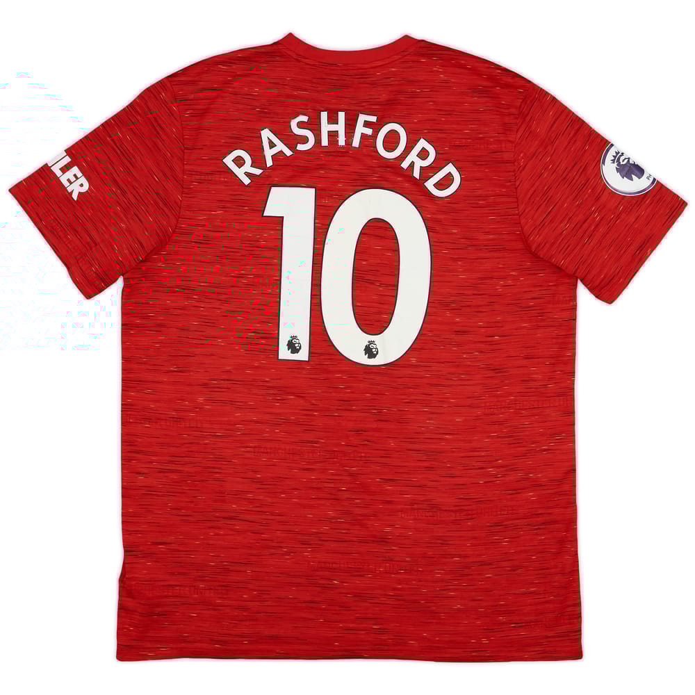 2020-21 Manchester United Home Shirt Rashford #10 - 6/10 - (XL)
