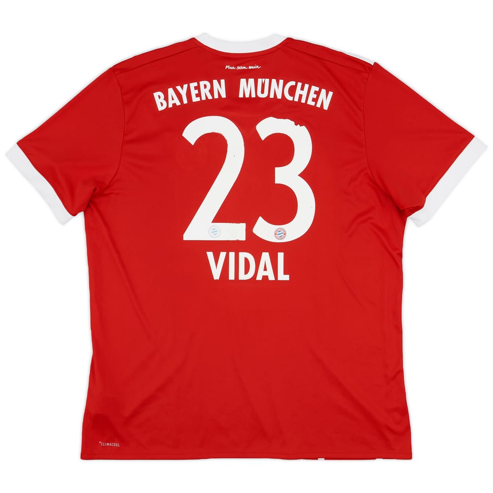2017-18 Bayern Munich Home Shirt Vidal #23 - 4/10 - (XL)
