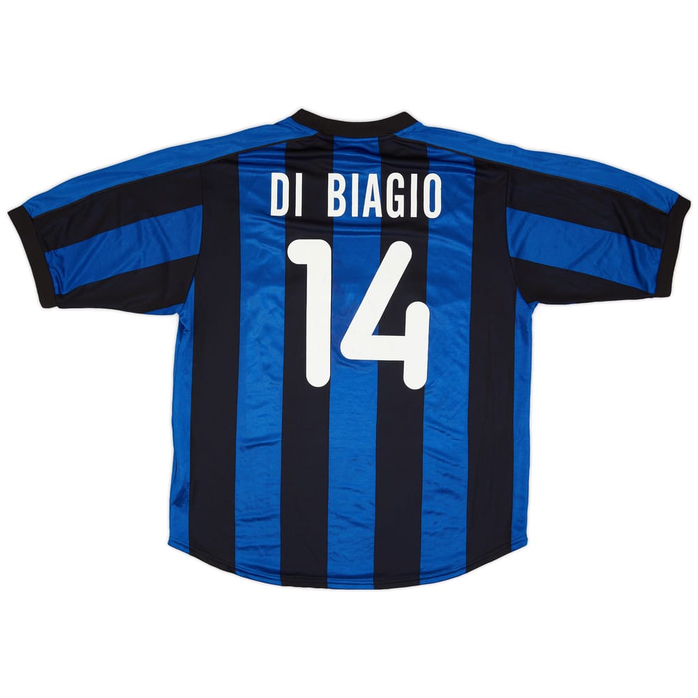 1999-00 Inter Milan Player Issue Home Shirt Di Biagio #14 - 8/10 - (XL)