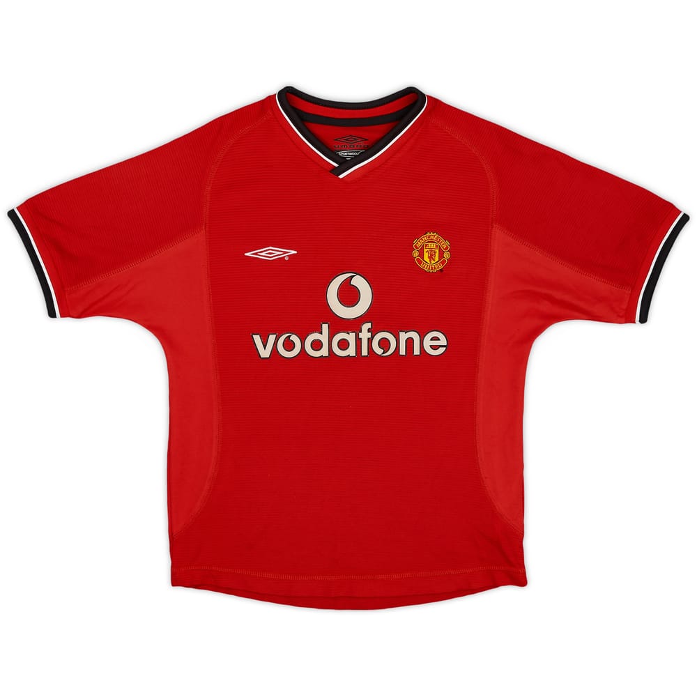 2000-02 Manchester United Home Shirt - 8/10 - (S.Boys)