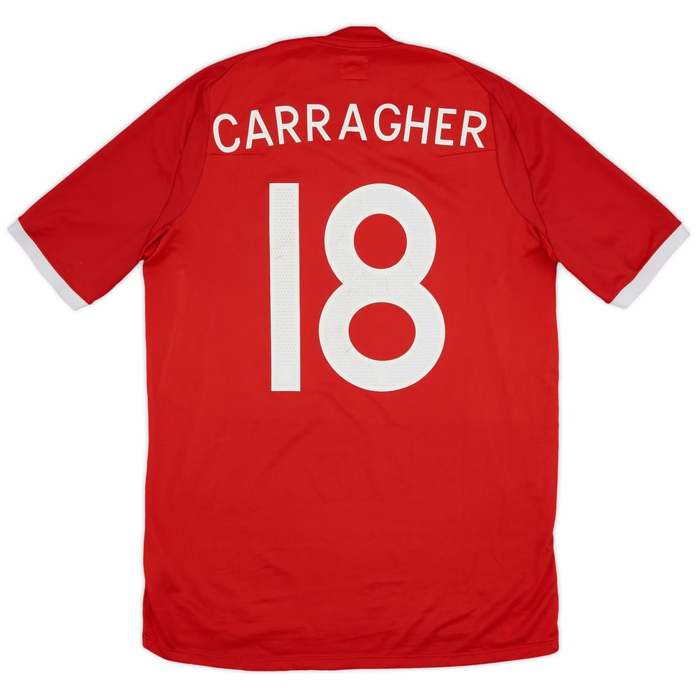 2010-11 England Away Shirt Carragher #18 - 5/10 - (M)