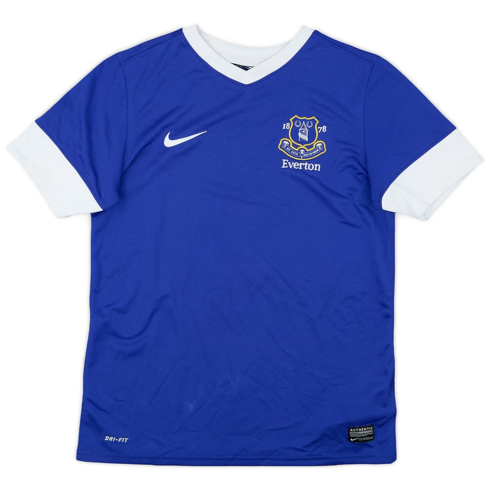 2012-13 Everton Home Shirt - 8/10 - (L.Boys)