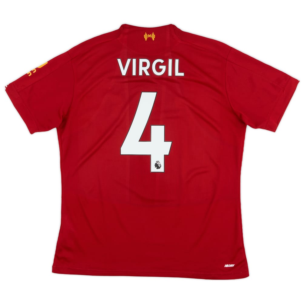 2019-20 Liverpool Home Shirt Virgil #4 - 6/10 - (M)