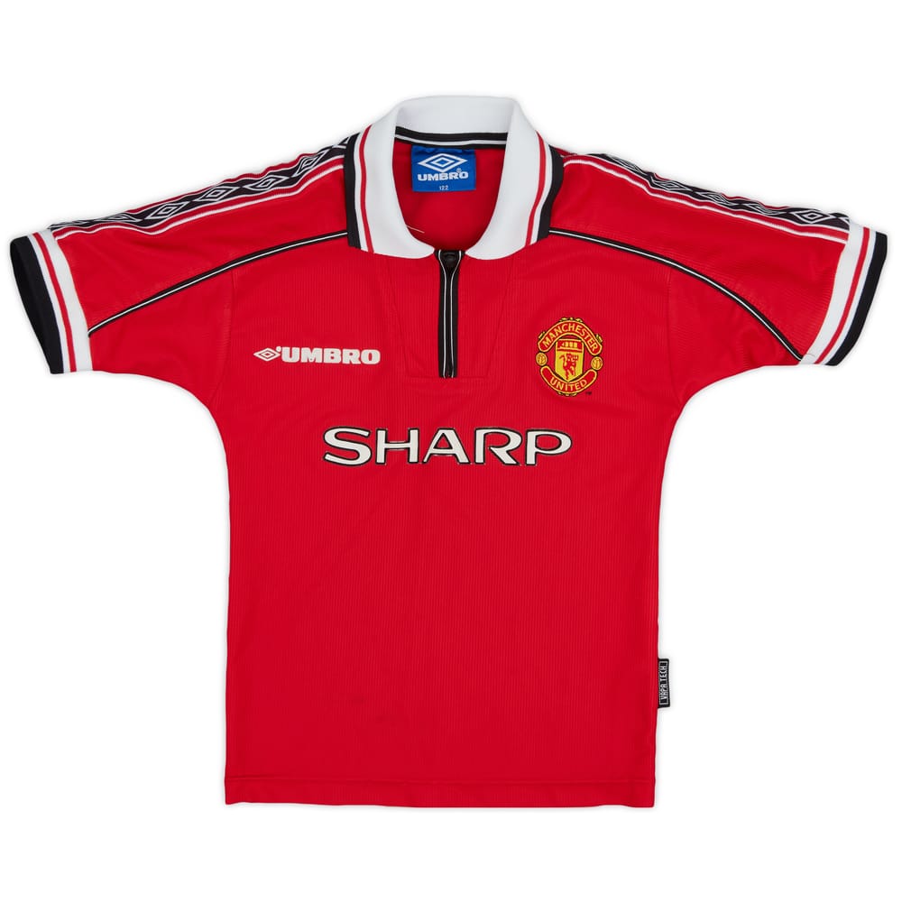 1998-00 Manchester United Home Shirt - 7/10 - (6-7 Years)