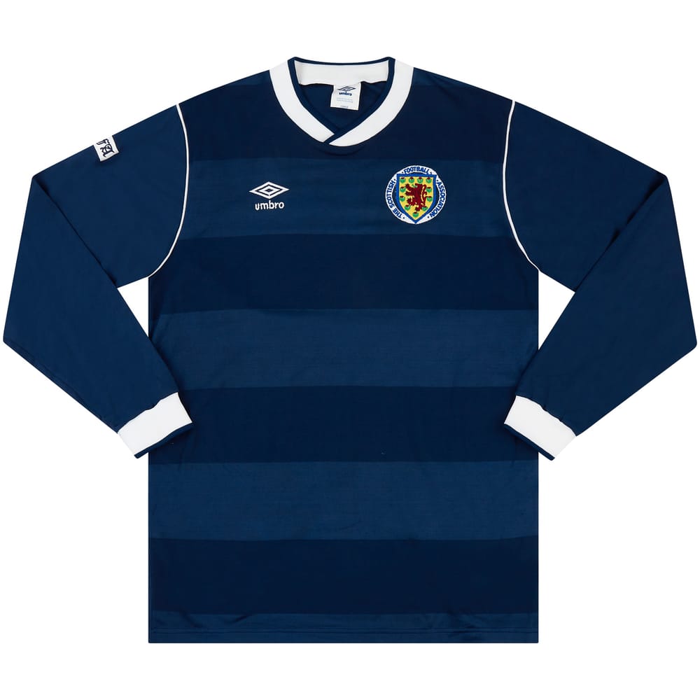 1987-88 Scotland Match Issue Home L/S Shirt #16 (Durie)