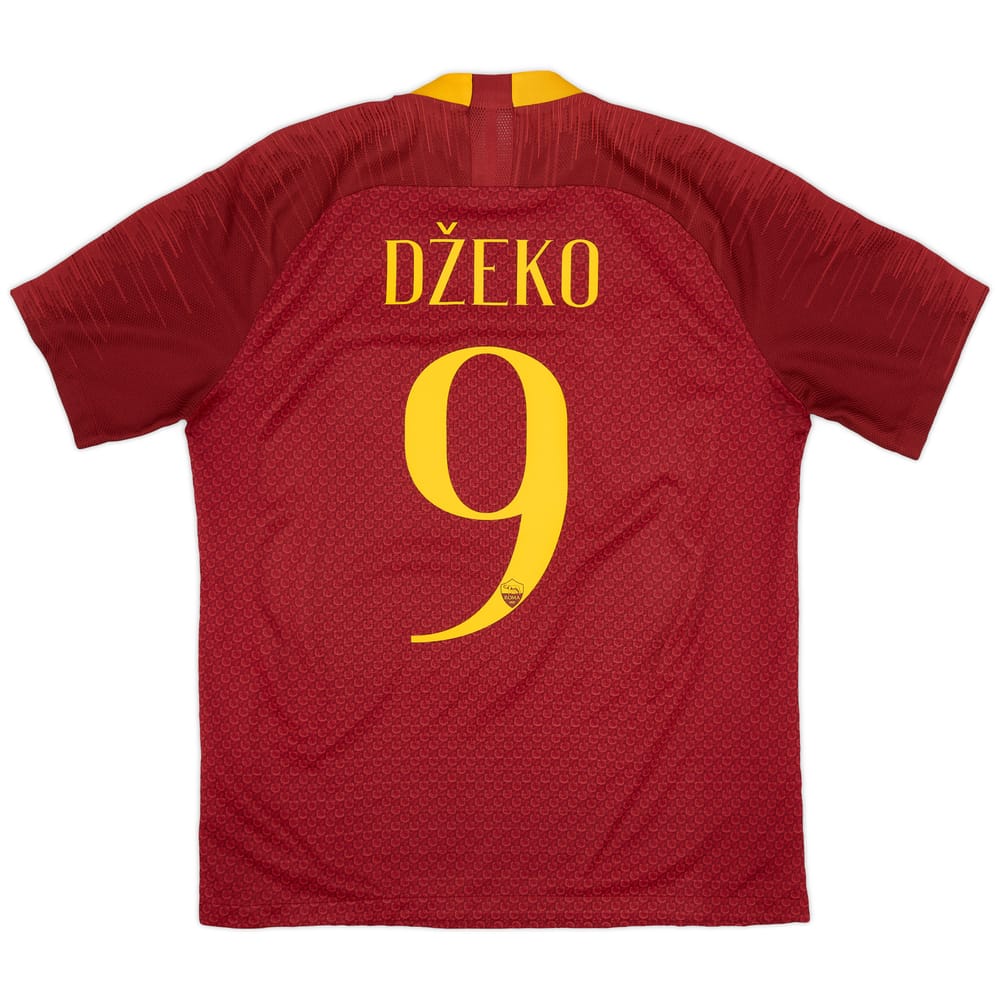2018-19 Roma Authentic Home Shirt Dzeko #9 - 7/10 - (L)