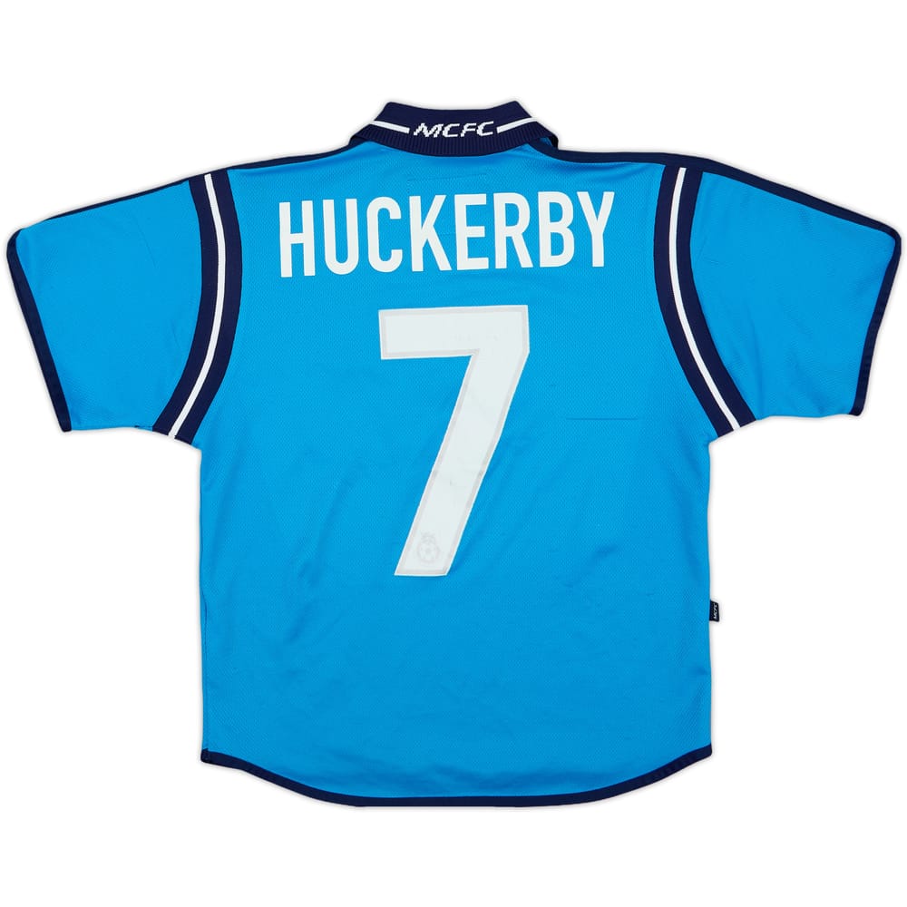 2002-03 Manchester City Home Shirt Huckerby #7 - 5/10 - (7-8 Years)