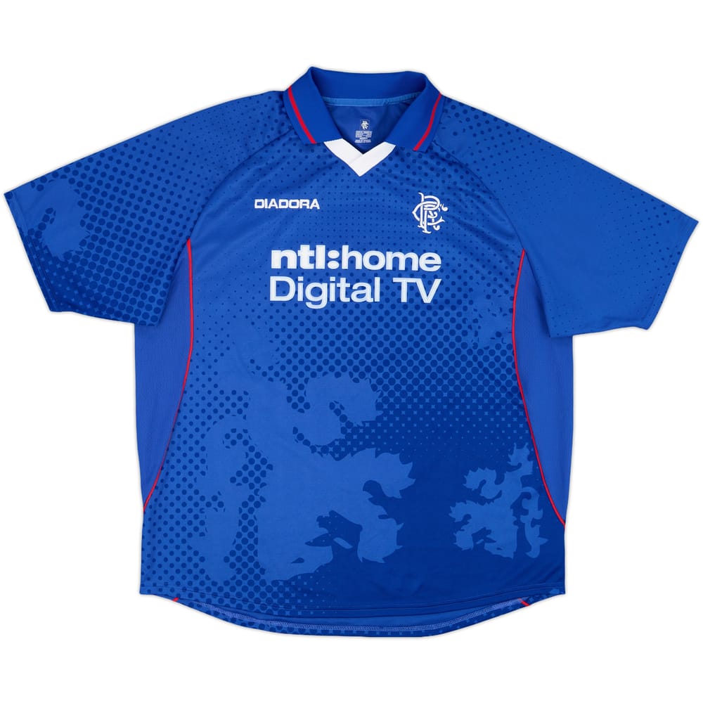 2002-03 Rangers Home Shirt - 9/10 - (XL)