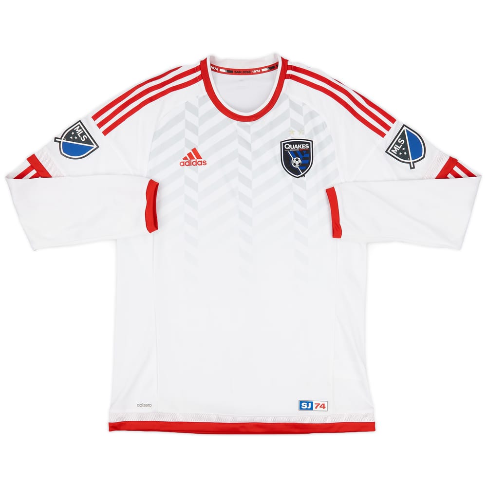 2015 San Jose Earthquakes Authentic Away L/S Shirt (L)