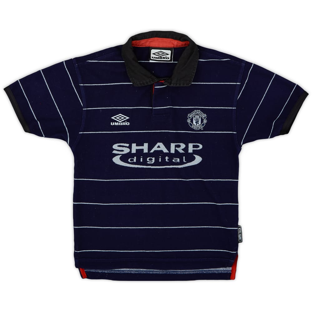 1999-00 Manchester United Away Shirt - 9/10 - (S.Boys)