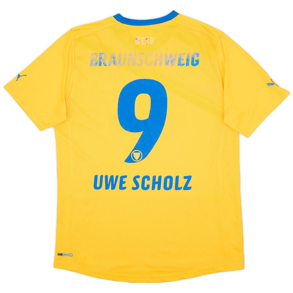 2011-12 Eintracht Braunschweig Home Shirt Uwe Scholz #9 - 4/10 - (L)