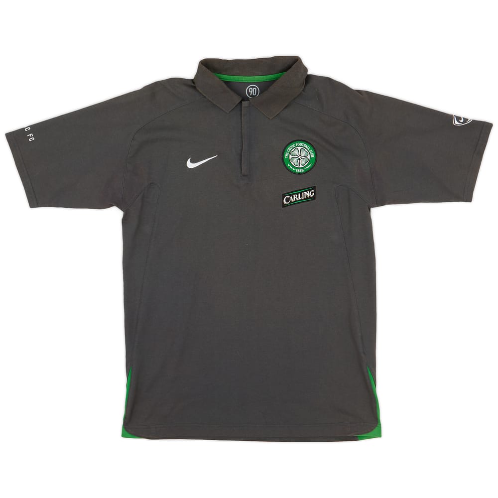2005-06 Celtic Nike 1/4 Zip Polo Shirt - 9/10 - (M)