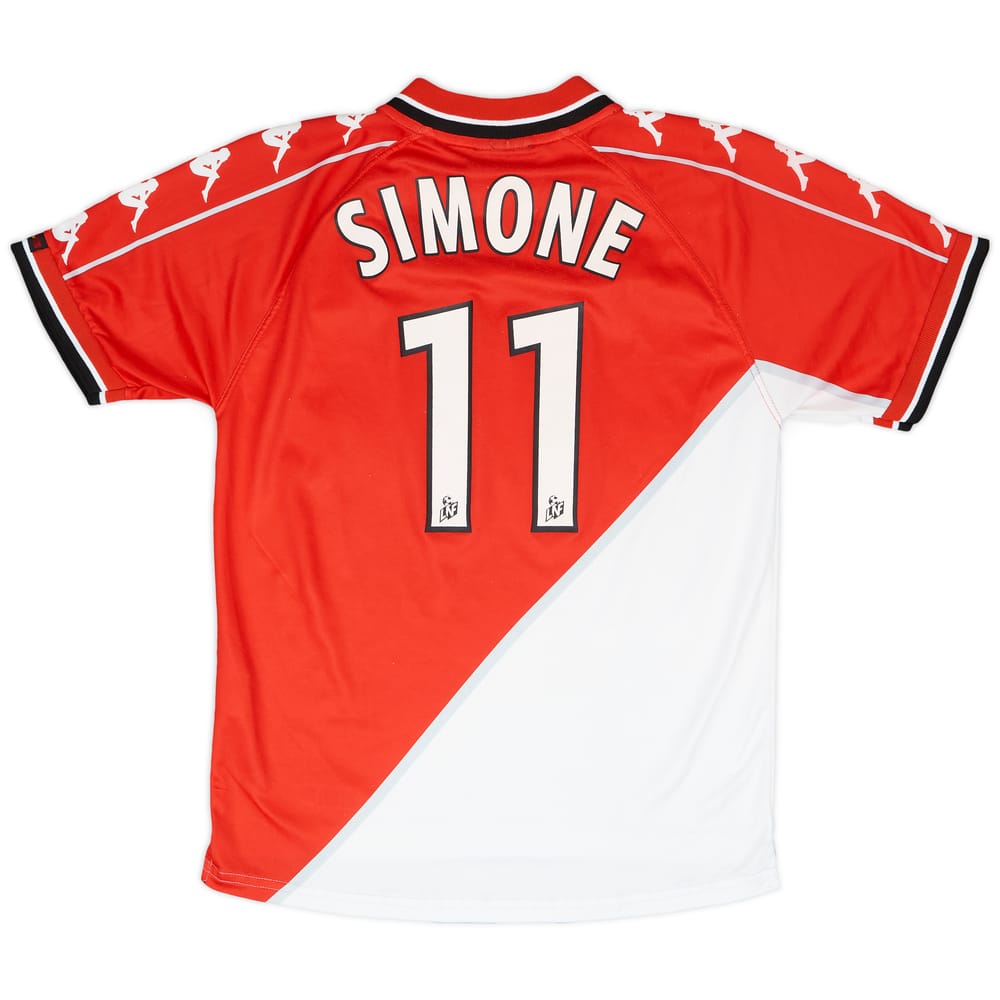 1999-00 Monaco Home Shirt Simone #11 - 5/10 - (S)
