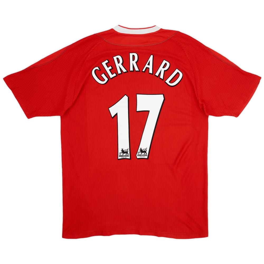 2002-04 Liverpool Home Shirt Gerrard #17 - 6/10 - (L)