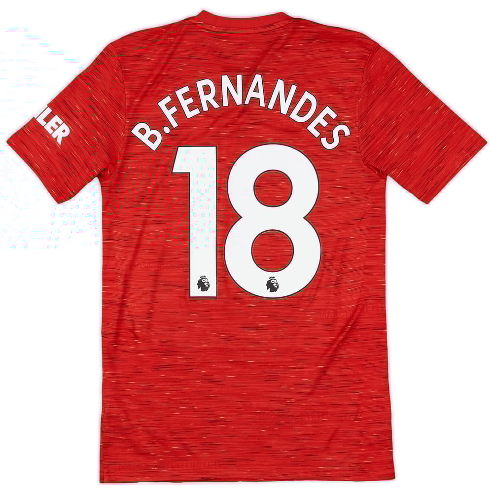 2020-21 Manchester United Home Shirt B.Fernandes #18 - 9/10 - (XS)