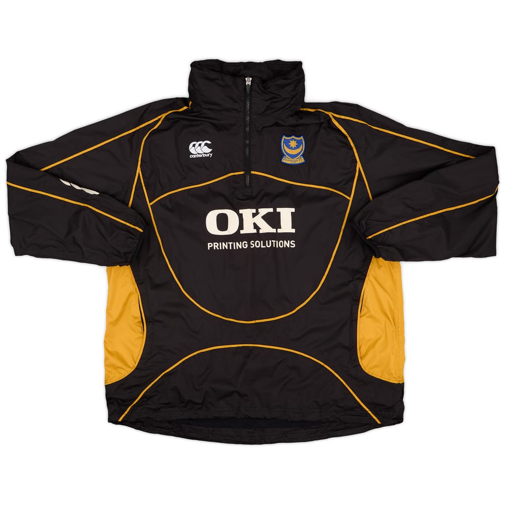 2007-08 Portsmouth Canterbury 1/4 Zip Hooded Rain Jacket - 5/10 - (L)