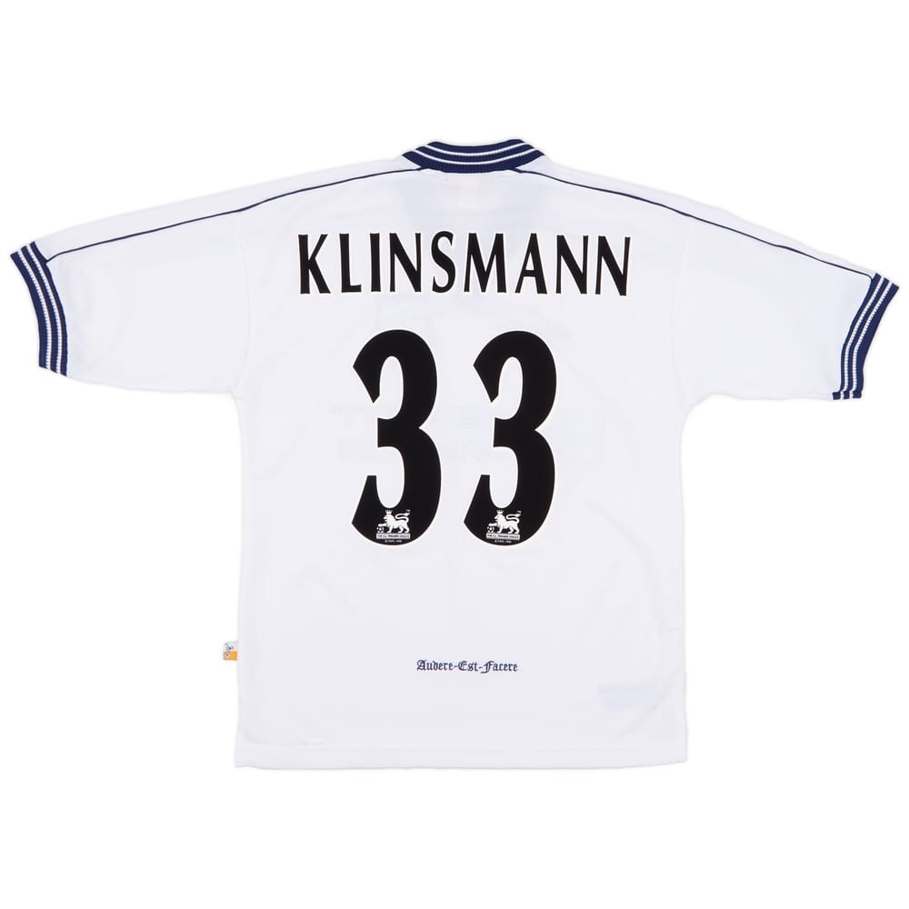 1997-99 Tottenham Home Shirt Klinsmann #33 - 9/10 - (S)