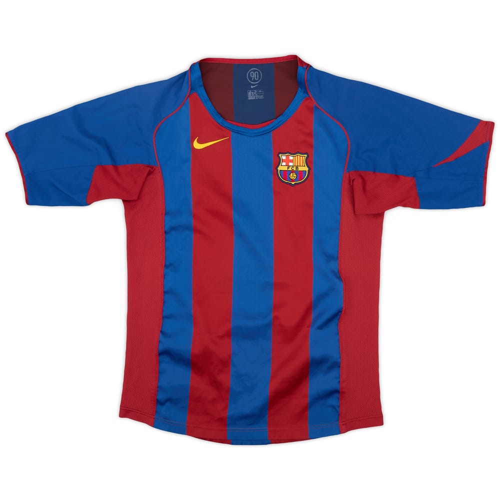 2004-05 Barcelona Home Shirt - 7/10 - (XL.Boys)