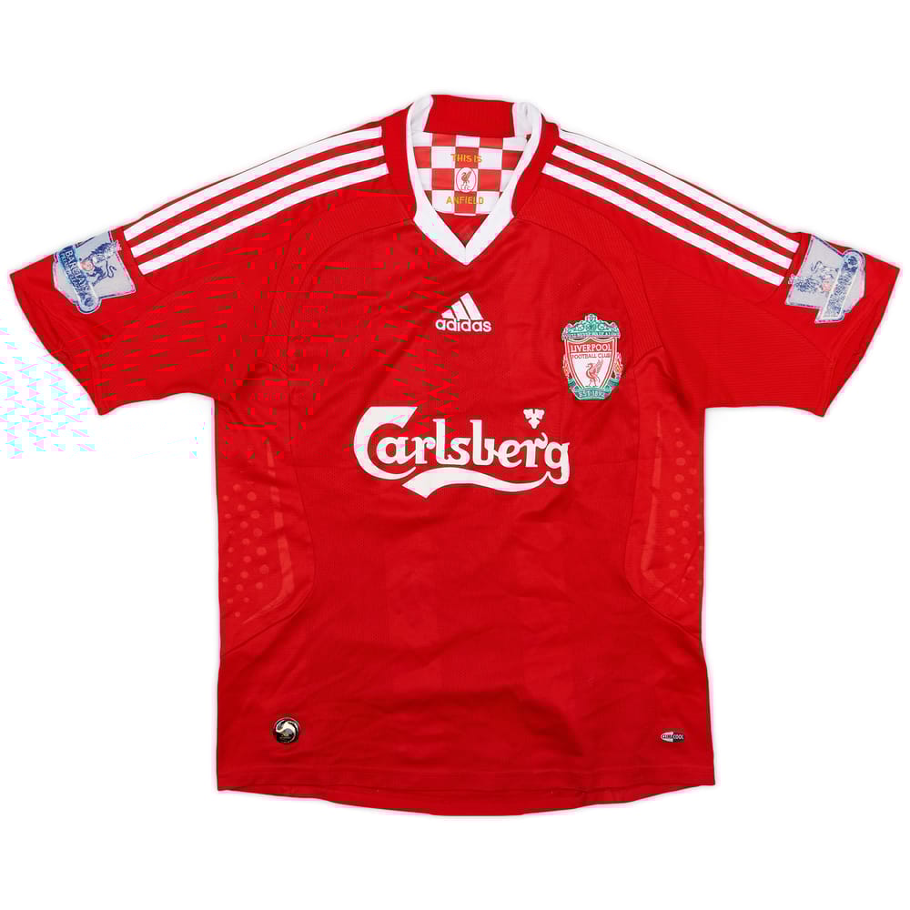 2008-10 Liverpool Home Shirt - 5/10 - (L.Boys)