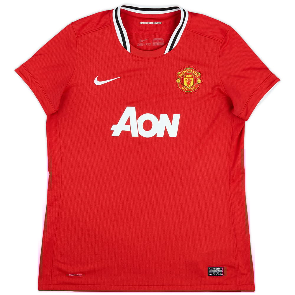 2011-12 Manchester United Home Shirt - 8/10 - (Women's L)