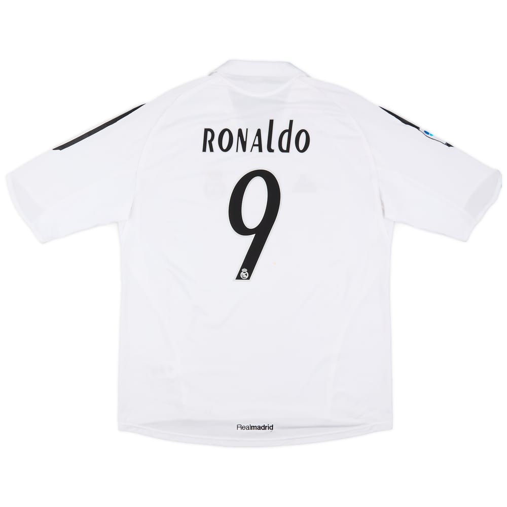 2005-06 Real Madrid Home Shirt Ronaldo #9 - 6/10 - (XL)