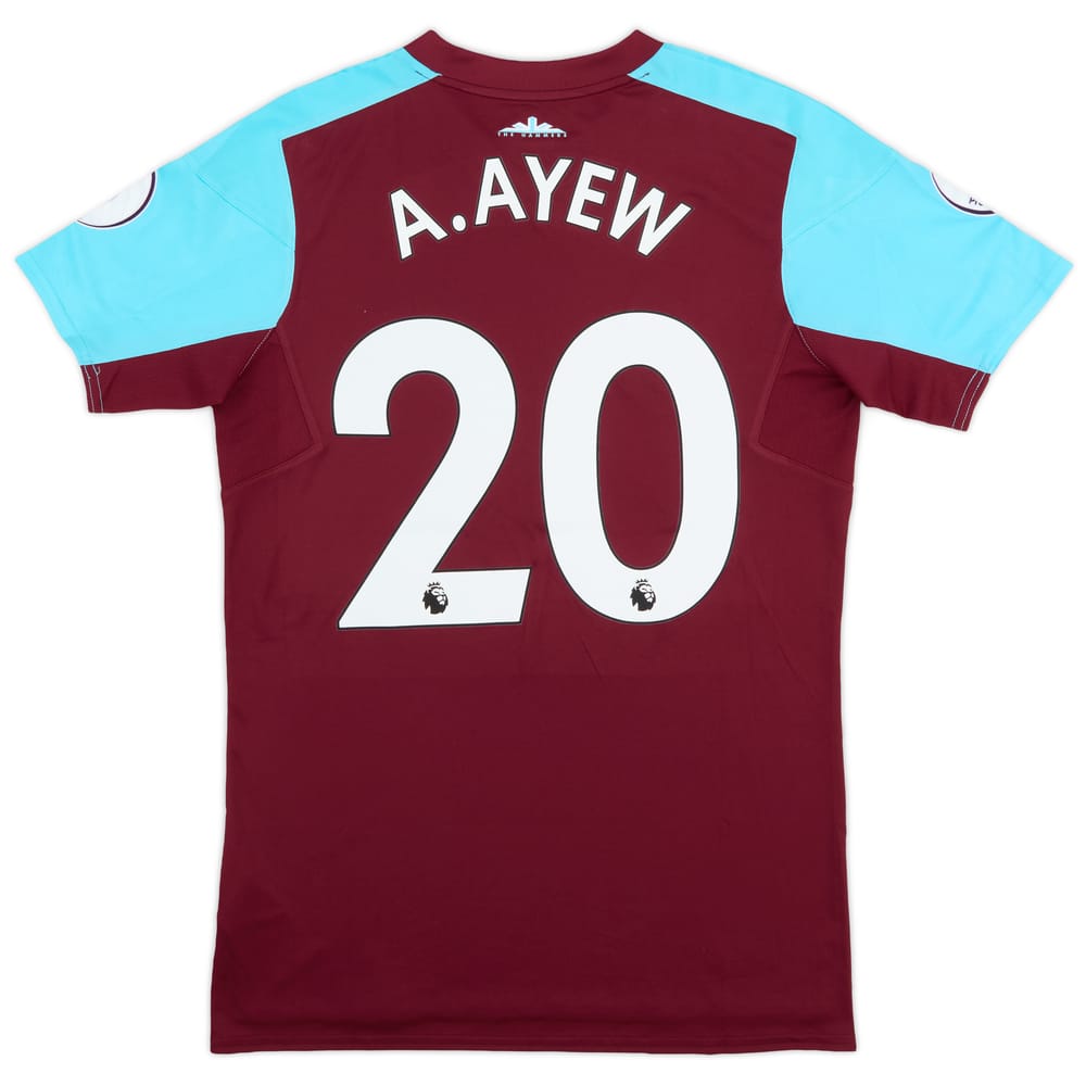 2017-18 West Ham Match Issue Home Shirt A. Ayew #20
