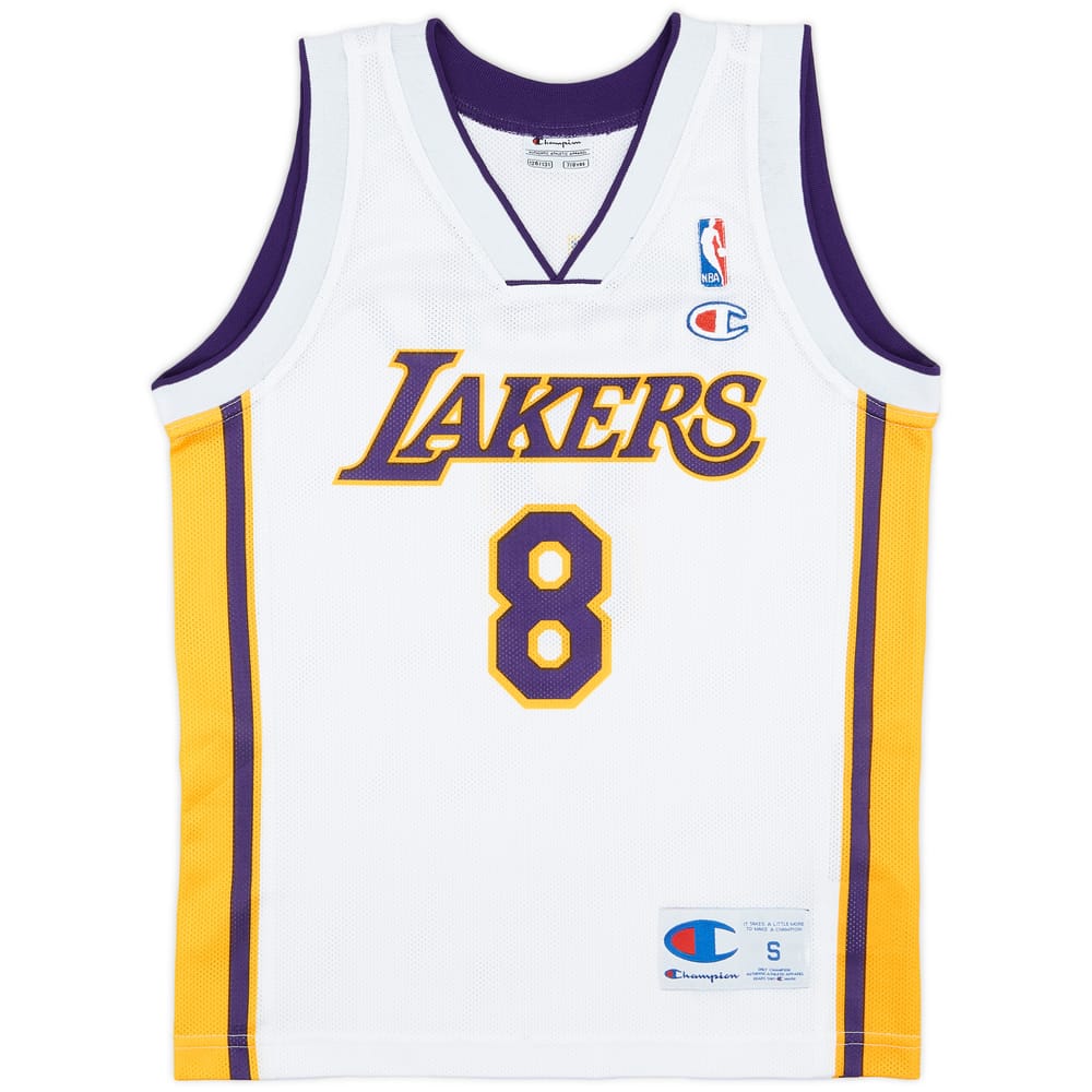 2002-06 LA Lakers Bryant #8 Champion Alternate Jersey - 8/10 - (S.Boys)