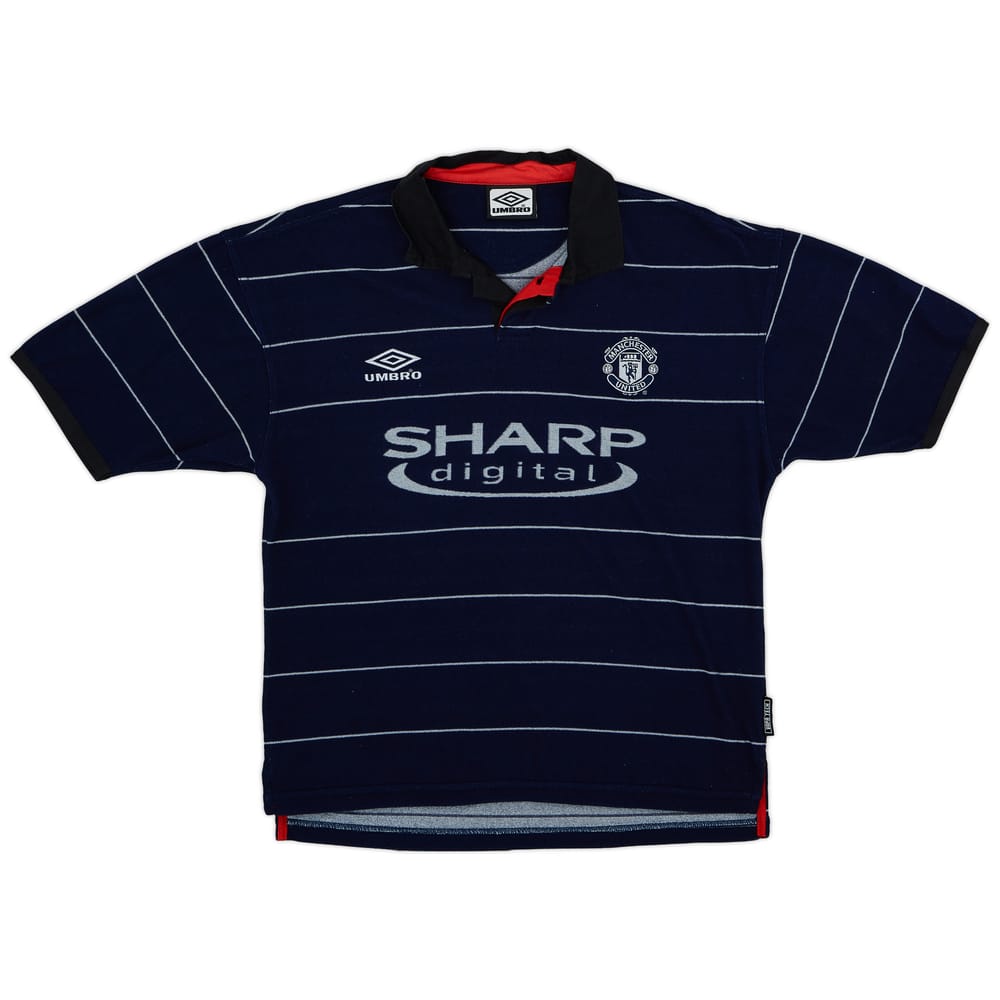 1999-00 Manchester United Away Shirt - 9/10 - (XL.Boys)