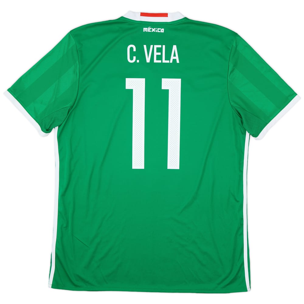 2016-17 Mexico Copa America Home Shirt Vela #11 - 9/10 - (XL)