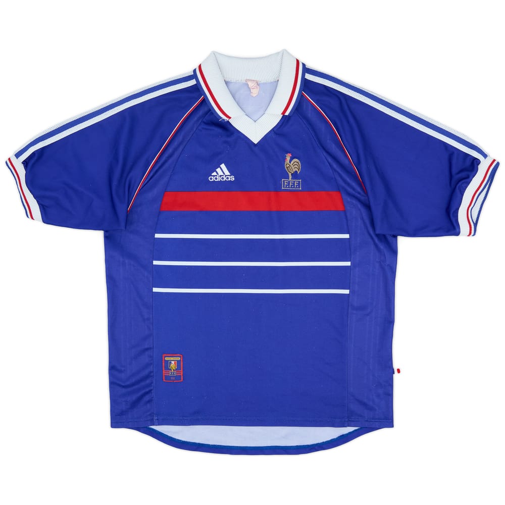 1998-00 France Home Shirt - 8/10 - (XL)